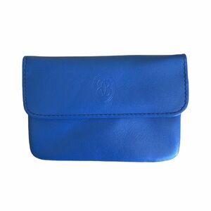Buxton Blue Genuine Leather Snap Wallet